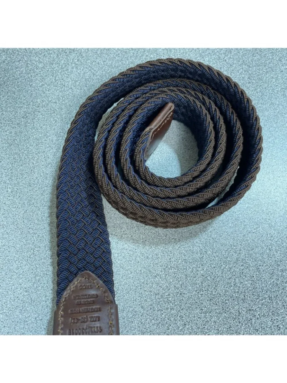 NWT Tommy Bahama Men's L/XL Stretch Reversible Belt Brown/Navy